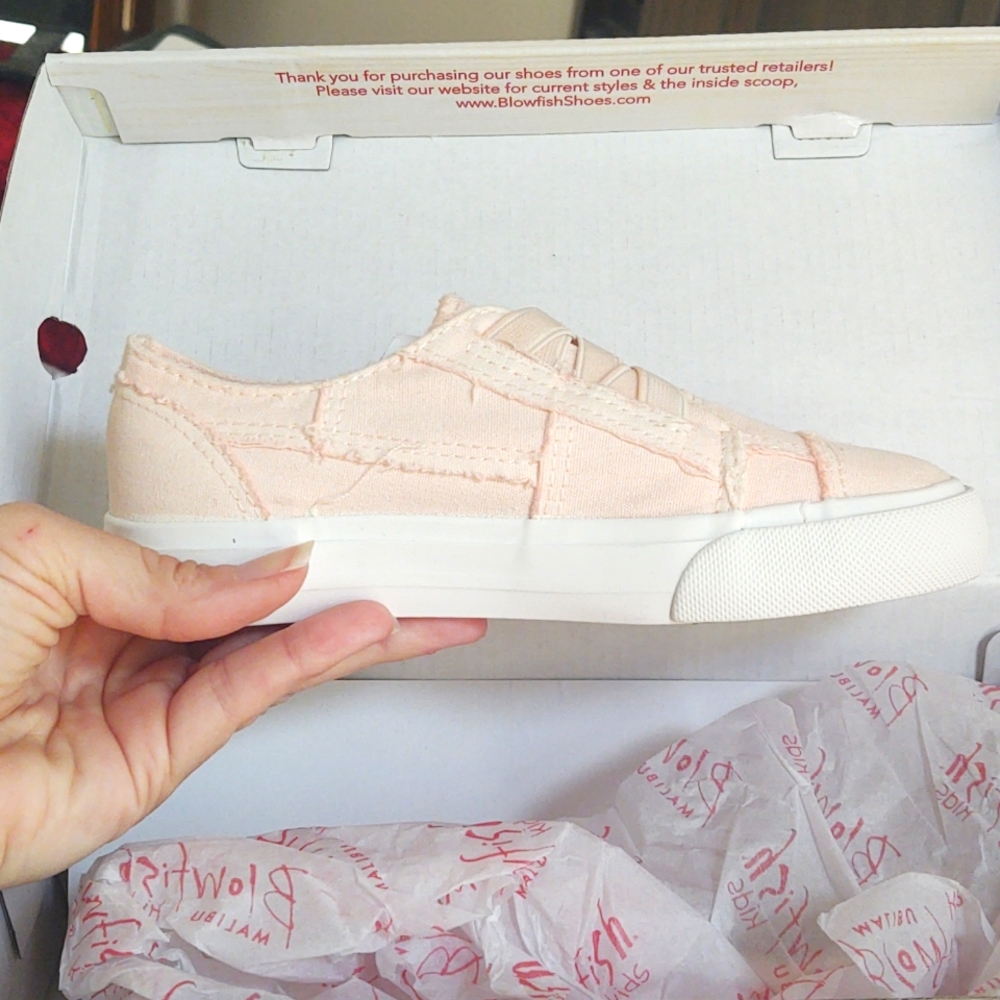 Blowfish Girls Pink Canvas Shoes